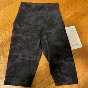 Lulu lemon biker shorts army print
